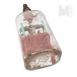 Poland/Curland 18th/19th century. Scene of crucifixion placed in a bottle