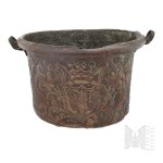 19th Century - Copper Cauldron in Neo-Mannerist Decoration