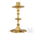 19th Century - Polish Neo-Gothic Candlestick with the Leliwa Coat of Arms