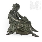 Jean-Jacques Pradier (1790-1852) "Safona" Large Figure Bronze Neo-Classical/Empire