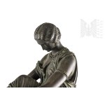 Jean-Jacques Pradier (1790-1852) "Safona" Large Figure Bronze Neo-Classical/Empire