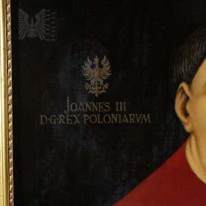 Zygmunt Ogrodowski (1923-1998) Portret Jana III Sobieskiego w zbroi karacenowej (według dawnego pierwowzoru), Polska 1978.
