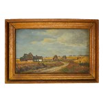 Hungary (?) 1944, Unknown painter, Tekel/Tekely (?) Rural landscape.
