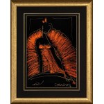 Joanna Sarapata, Ballerina in an orangish dress, 2025