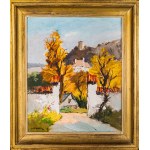 Stanisław Jan Łazorek, Kazimierz Dolny - widok z jesiennej uliczki, 1975