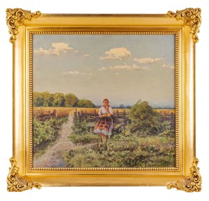 Wiktor Korecki, Dziewczyna przy płocie, 1 poł. XX w.