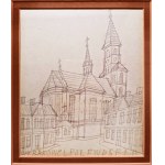 Nikifor Krynicki, View of the church, 20th century.