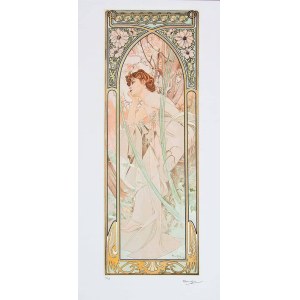 Alphonse Mucha, The Times of the Day. Evening Contemplation 57z100, 20th c.