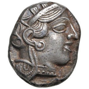 Greek coins - ATTICA Athens - Tetradrachm (479-404 BC) Helmeted head ...