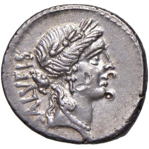 Roman coins Republic - Acilia - Man. Acilius Glabrio - Denarius (49 BC) Head o...