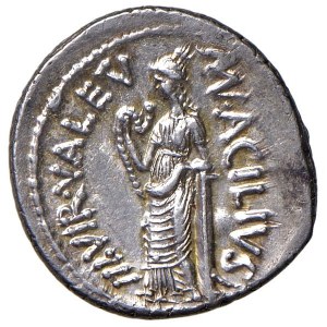 Roman coins Republic - Acilia - Man. Acilius Glabrio - Denarius (49 BC) Head o...