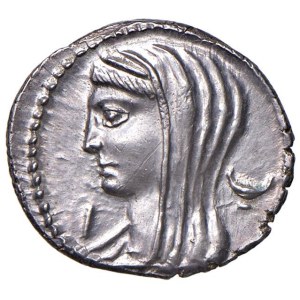 Roman coins Republic - Cassia - L. Cassius Longinus - Denarius (63 BC) Head of...