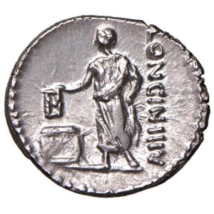 Roman coins Republic - Cassia - L. Cassius Longinus - Denarius (63 BC) Head of...