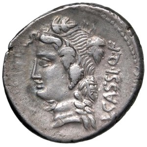 Roman coins Republic - Cassia - L. Cassius Q. f. Longinus - Denarius (78 BC) H...