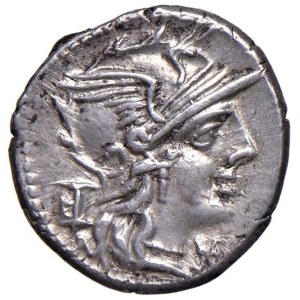 Roman coins Republic - Marcia - M. Marcius Mn. f. - Denarius (134 BC) Head of ...