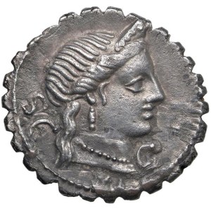 Roman coins Republic - Naevia - C. Naevius Balbus - Denarius (79 BC) Head of V...