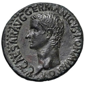 Roman coins Empire - Caligula (37-41) As - Head to the left - R/ Vesta seate...