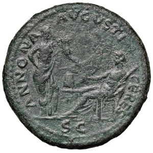 Roman coins Empire - Nero (54-68) Sestertius (Lugdunum) Laureate head r. - R...