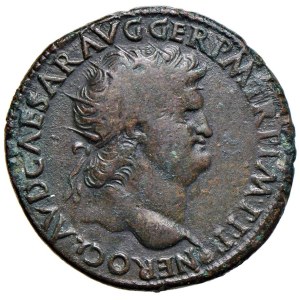 Roman coins Empire - Nero (54-68) Dupondius (Lugdunum) Laureate head to the ...