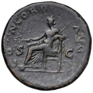 Roman coins Empire - Galba (68-69) Sestertius - Laureate head r. - R/ Concor...
