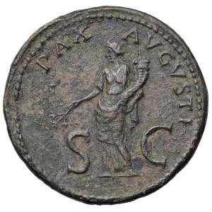 Roman coins Empire - Vitellius (69) Sestertius - Laureate head r. - R/ Peace...