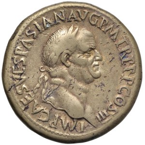 Roman coins Empire - Vespasian (69-79) Sestertius - Laureate head r. - R/ S ...