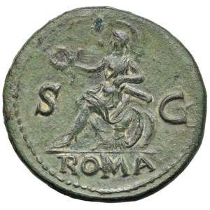Roman coins Empire - Vespasian (69-79) Dupondius - Radiate head r. - R/ Roma...