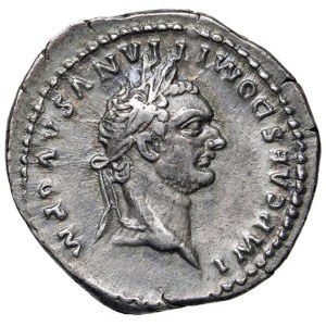 Roman coins Empire - Domitian (81-96) Quinarius - Laureate head r. - R/ Vict...