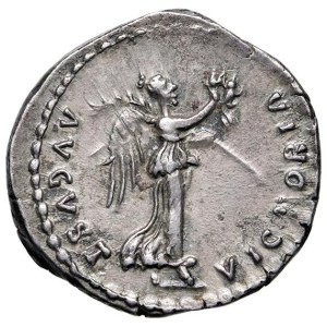 Roman coins Empire - Domitian (81-96) Quinarius - Laureate head r. - R/ Vict...
