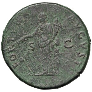 Roman coins Empire - Nerva (96-98) Sestertius - Laureate head r. - R/ Fortun...