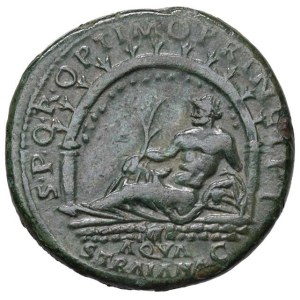 Roman coins Empire - Trajan (98-117) Dupondius - Radiate bust r. - R/ River ...