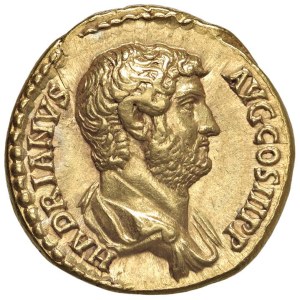 Roman coins Empire - Hadrian (117-138) Aureus - Bust r. - R/ Fidelity standi...