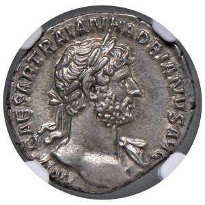 Roman coins Empire - Hadrian (117-138) Denarius - Laureate head r. - R/ Salu...