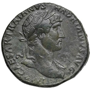 Roman coins Empire - Hadrian (117-138) Sestertius - Laureate bust r. - R/ Se...