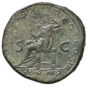 Roman coins Empire - Hadrian (117-138) Sestertius - Laureate bust r. - R/ Se...