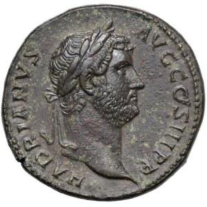 Roman coins Empire - Hadrian (117-138) As (or dupondius?) - Laureate head r....