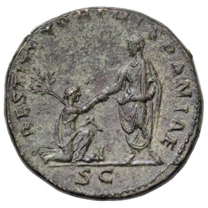 Roman coins Empire - Hadrian (117-138) As (or dupondius?) - Laureate head r....