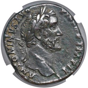 Roman coins Empire - Antoninus Pius (138-161) Sestertius - Laureate head r. ...