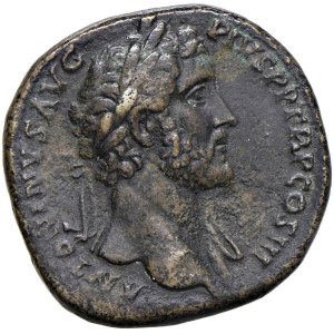 Roman coins Empire - Antoninus Pius (138-161) Sestertius - Laureate head r. ...