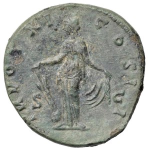 Roman coins Empire - Marcus Aurelius (161-180) Sestertius - Head r. - R/ For...