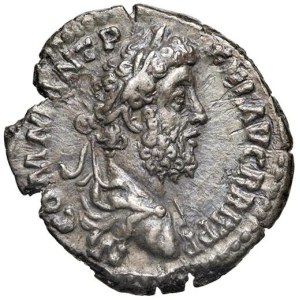 Roman coins Empire - Commodus (180-192) Quinarius - Laureate bust r. - R/ Vi...