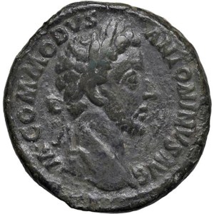 Roman coins Empire - Commodus (180-192) As - Laureate bust r. - R/ The emper...