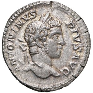 Roman coins Empire - Caracalla (211-217) Denarius - Laureate bust r. - R/ Li...