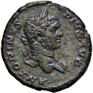 Roman coins Empire - Caracalla (211-217) As - Laureate bust r. - R/ Roma sta...