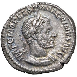 Roman coins Empire - Macrinus (217-218) Denarius - Laureate bust r. - R/ Fid...