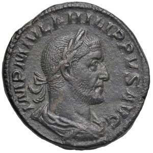 Roman coins Empire - Philip I (244-249) Sestertius - Laureate bust r. - R/ F...