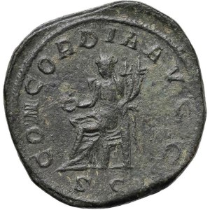 Roman coins Empire - Otacilia Severa (wife of Philip I) Sestertius - Diademe...
