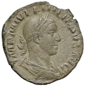 Roman coins Empire - Philip II (244-249) Sestertius - Bust r. - R/ The emper...