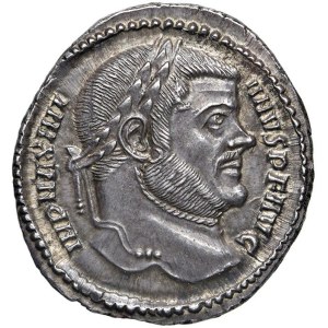 Roman coins Empire - Maximian (286-310) Argenteus - Laureate head r. - R/ VI...