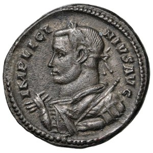 Roman coins Empire - Licinius I (308-324) Argenteus (?) Trier - Laureate bus...